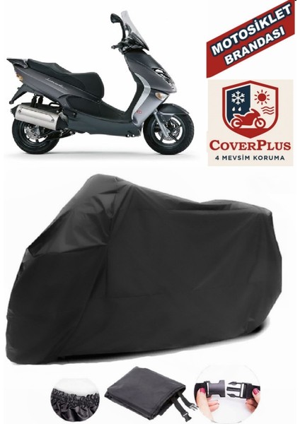 Aprilia Leonardo 250 Siyah Motorsiket Brandası Motor Örtüsü Çadır Su Geçirmez Motosiklet Kılıfı Motor Brandası