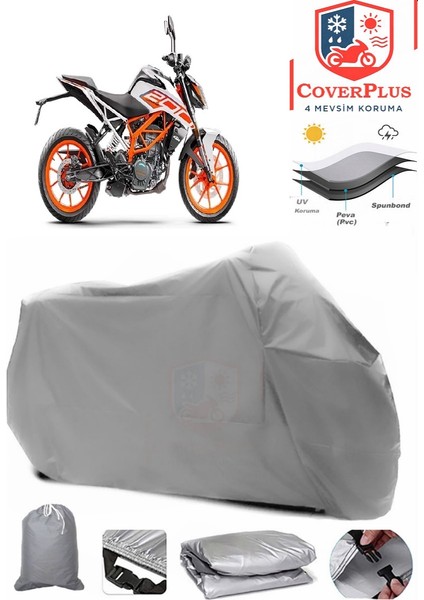 Ktm 200 Duke Abs Gri Motorsiket Brandası Motor Örtüsü Çadır Su Geçirmez Motosiklet Kılıfı Motor Brandası