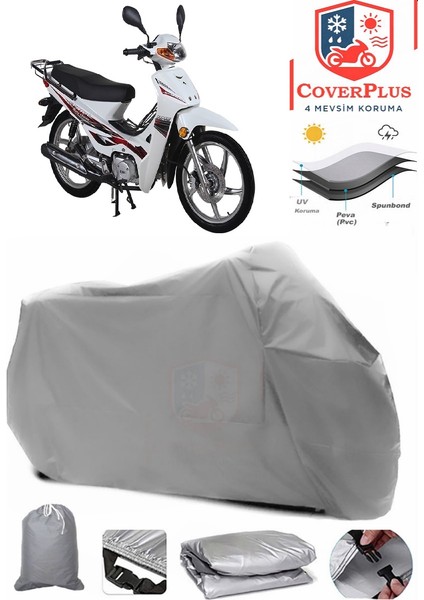 Rmg Moto Gusto Rmg 50 Gri Motorsiket Brandası Motor Örtüsü Çadır Su Geçirmez Motosiklet Kılıfı Motor Brandası