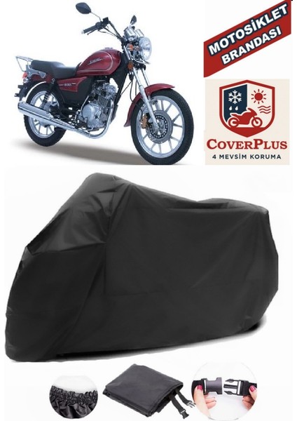Kanuni Bora 125 Siyah Motorsiket Brandası Motor Örtüsü Çadır Su Geçirmez Motosiklet Kılıfı Motor Brandası