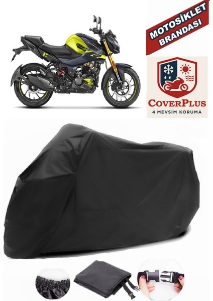 Hero Thriller Siyah Motorsiket Brandası Motor Örtüsü Çadır Su Geçirmez Motosiklet Kılıfı Motor Brandası