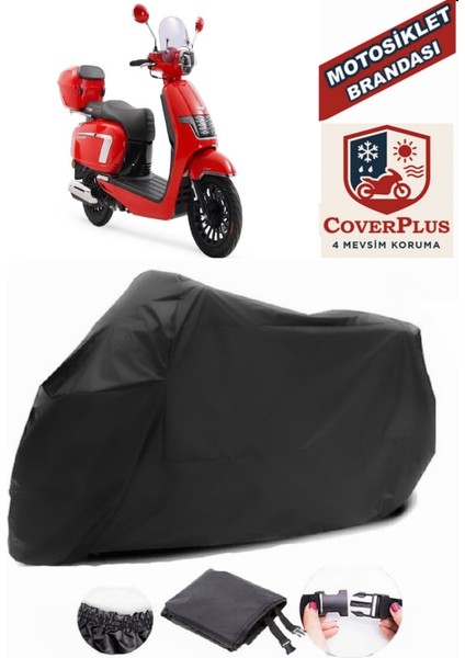 Skjet Bayberry 125 Siyah Motorsiket Brandası Motor Örtüsü Çadır Su Geçirmez Motosiklet Kılıfı Motor Brandası