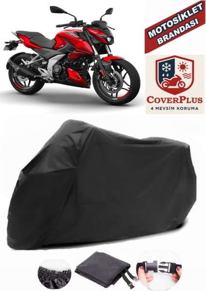 Bajaj Pulsar Ns 200 Abs Siyah Motorsiket Brandası Motor Örtüsü Çadır Su Geçirmez Motosiklet Kılıfı Motor Brandası