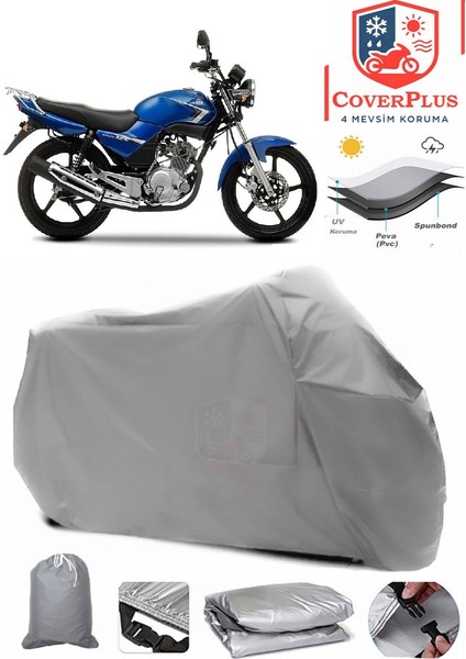 Yamaha Ybr 125 Esd Gri Motorsiket Brandası Motor Örtüsü Çadır Su Geçirmez Motosiklet Kılıfı Motor Brandası