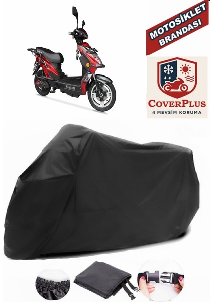 Arora Atak 249 Siyah Motorsiket Brandası Motor Örtüsü Çadır Su Geçirmez Motosiklet Kılıfı Motor Brandası