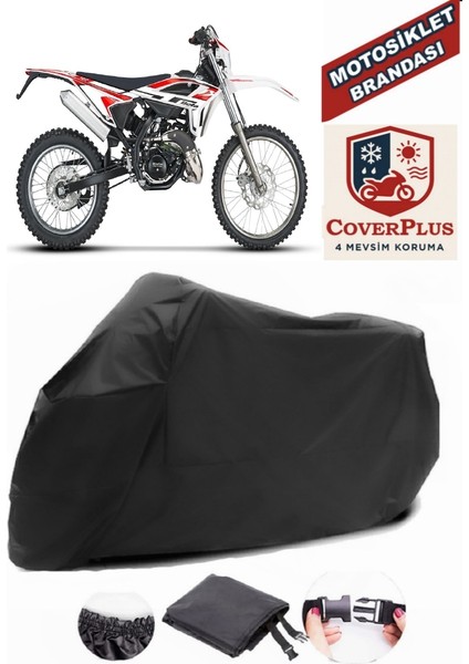 Beta Rr 50 Enduro Siyah Motorsiket Brandası Motor Örtüsü Çadır Su Geçirmez Motosiklet Kılıfı Motor Brandası
