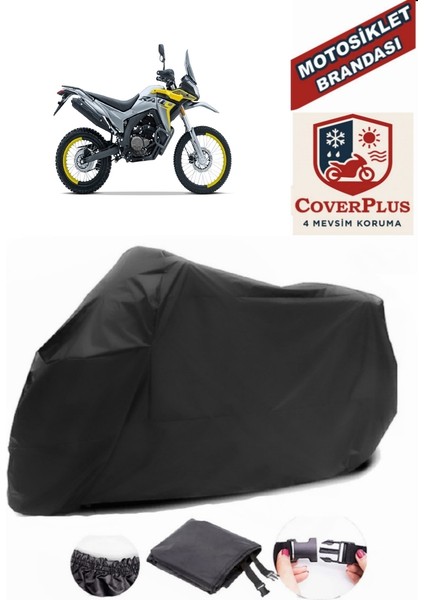 Voge 300 Rally Siyah Motorsiket Brandası Motor Örtüsü Çadır Su Geçirmez Motosiklet Kılıfı Motor Brandası