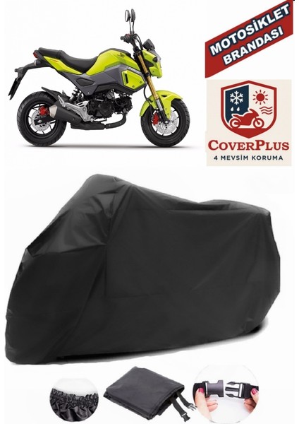 Honda Msx 125 Siyah Motorsiket Brandası Motor Örtüsü Çadır Su Geçirmez Motosiklet Kılıfı Motor Brandası