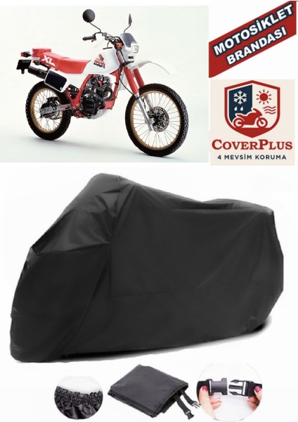 Honda Xl 200 Siyah Motorsiket Brandası Motor Örtüsü Çadır Su Geçirmez Motosiklet Kılıfı Motor Brandası