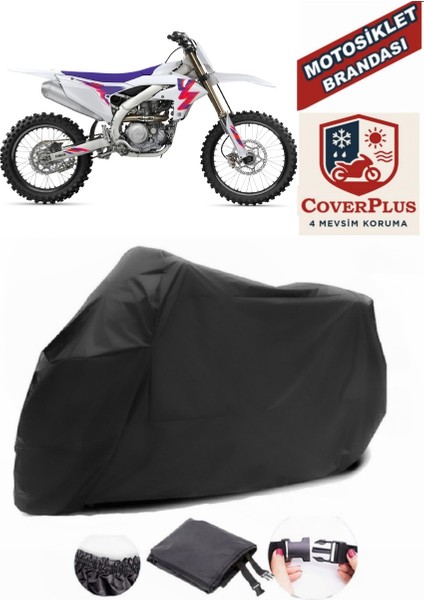 Yamaha Yz 450 F Siyah Motorsiket Brandası Motor Örtüsü Çadır Su Geçirmez Motosiklet Kılıfı Motor Brandası