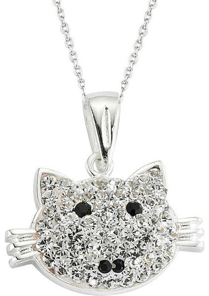 925 Ayar Gümüş Kedi Kadın Gümüş Kolye