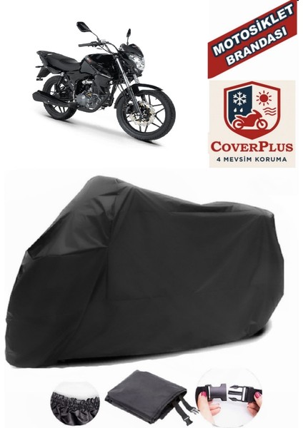 Rks 125R Siyah Motorsiket Brandası Motor Örtüsü Çadır Su Geçirmez Motosiklet Kılıfı Motor Brandası