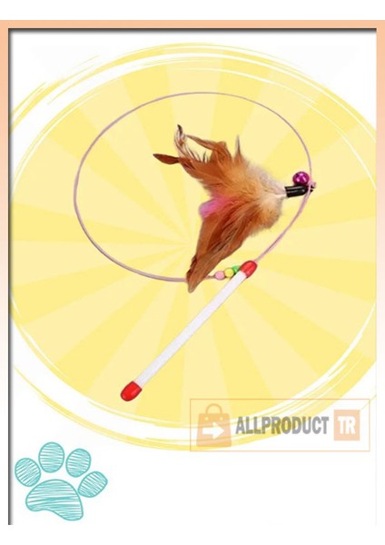 Kedi Oyun Oltası 90 cm | Renkli ve Hareketli Tasarım | Kediniz Için Fiziksel Aktivite ve Eğlence fırsatları