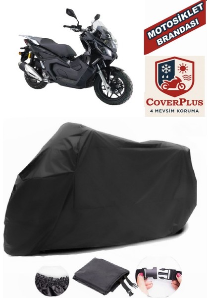 Kanuni Seha 125 Siyah Motorsiket Brandası Motor Örtüsü Çadır Su Geçirmez Motosiklet Kılıfı Motor Brandası