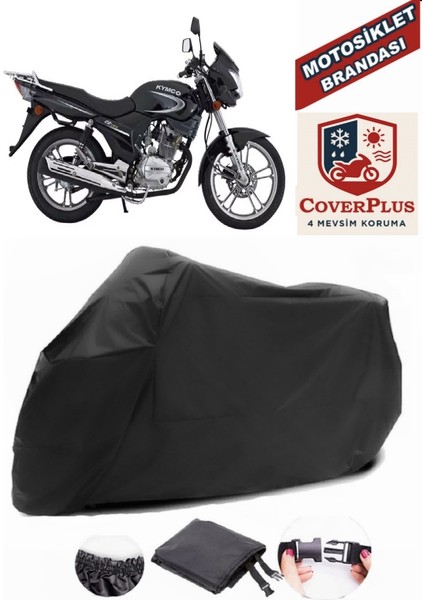 Kymco Ck 125 Pulsar Siyah Motorsiket Brandası Motor Örtüsü Çadır Su Geçirmez Motosiklet Kılıfı Motor Brandası