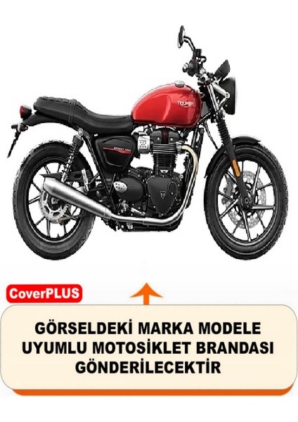Triumph Street Twin Siyah Motorsiket Brandası Motor Örtüsü Çadır Su Geçirmez Motosiklet Kılıfı Motor Brandası fiyatları