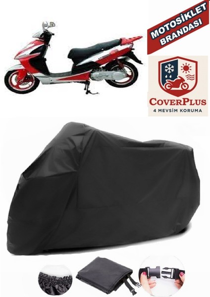Mondial 151 Rs Siyah Motorsiket Brandası Motor Örtüsü Çadır Su Geçirmez Motosiklet Kılıfı Motor Brandası
