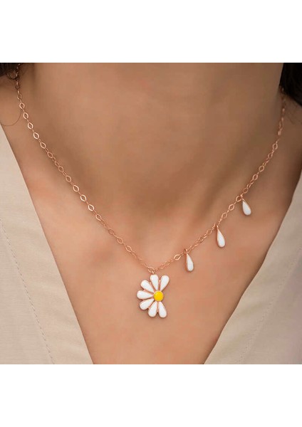 925 Ayar Gümüş Papatya Seviyor Sevmiyor Bayan Gümüş Kolye indirimleri