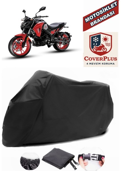 Sym Symnh x 125 Siyah Motorsiket Brandası Motor Örtüsü Çadır Su Geçirmez Motosiklet Kılıfı Motor Brandası