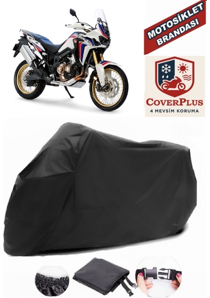 Honda CRF1100L Africa Twin Siyah Motorsiket Brandası Motor Örtüsü Çadır Su Geçirmez Motosiklet Kılıfı Motor Brandası