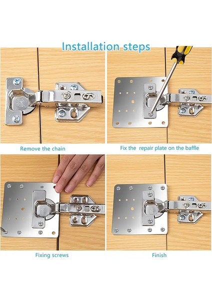 Paslanmaz Çelik Menteşe Onarım Plakası fiyatları