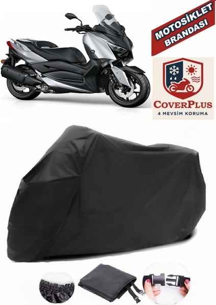 Vitello Heron 125 Siyah Motorsiket Brandası Motor Örtüsü Çadır Su Geçirmez Motosiklet Kılıfı Motor Brandası