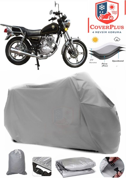 Motoran mt 150 Gri Motorsiket Brandası Motor Örtüsü Çadır Su Geçirmez Motosiklet Kılıfı Motor Brandası