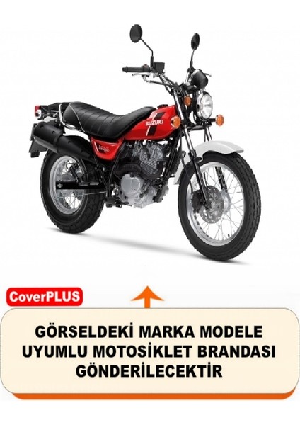 Suzuki Vanvan 200 Arka Çanta Uyumlu (Gri) Motorsiket Brandası Motor Örtüsü Çadır Su Geçirmez Motosiklet Kılıfı Motor Brandası fiyatları