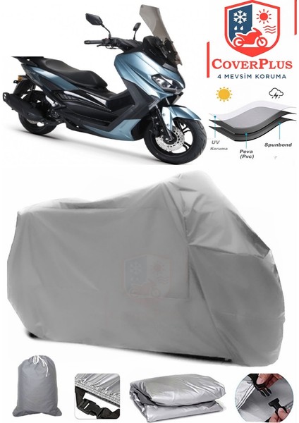 Rks Grace 202 Pro Gri Motorsiket Brandası Motor Örtüsü Çadır Su Geçirmez Motosiklet Kılıfı Motor Brandası