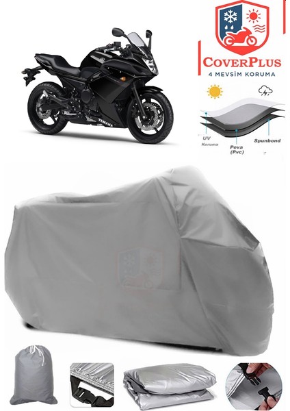 Yamaha Xj 600 S Gri Motorsiket Brandası Motor Örtüsü Çadır Su Geçirmez Motosiklet Kılıfı Motor Brandası