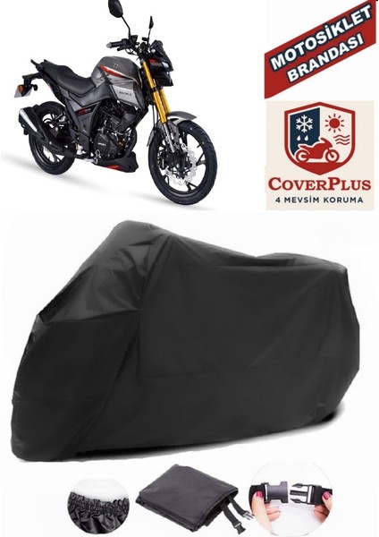 Arora mt 125 Siyah Motorsiket Brandası Motor Örtüsü Çadır Su Geçirmez Motosiklet Kılıfı Motor Brandası