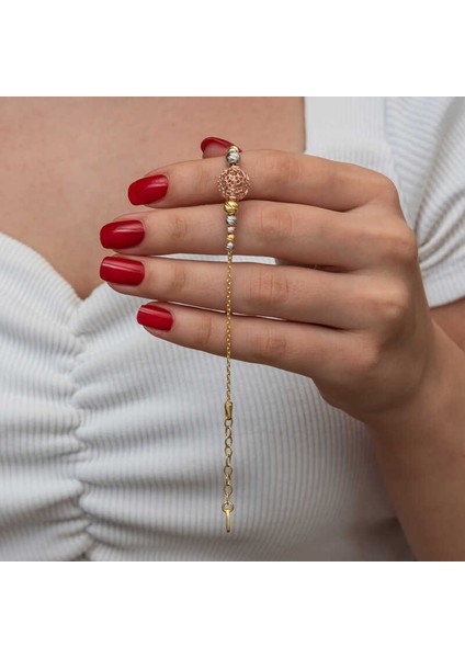 Gümüş Renkli Top Dorika Kadın Bileklik fiyatları