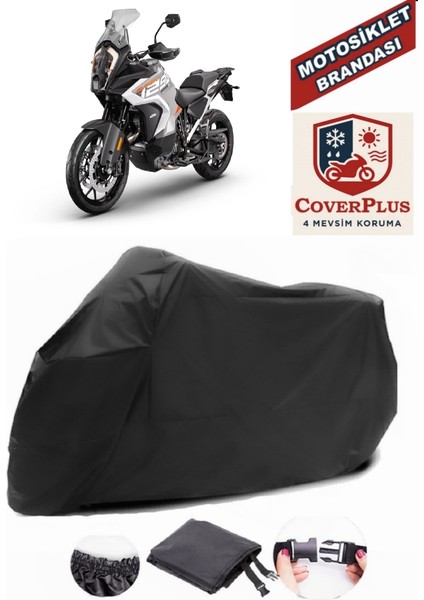 Ktm 1290 Super Adventure S Siyah Motorsiket Brandası Motor Örtüsü Çadır Su Geçirmez Motosiklet Kılıfı Motor Brandası