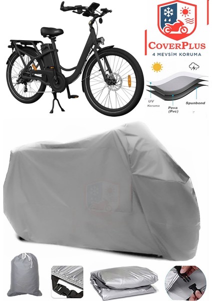 Volta Vb7 Gri Motorsiket Brandası Motor Örtüsü Çadır Su Geçirmez Motosiklet Kılıfı Motor Brandası