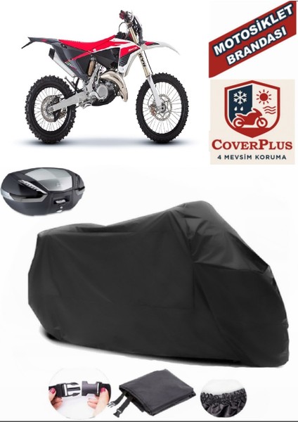 Xe 125 Enduro 2t Siyah Arka Çanta Uyumlu Motorsiket Brandası Motor Örtüsü Çadır Su Geçirmez Motosiklet Kılıfı Motor Brandası