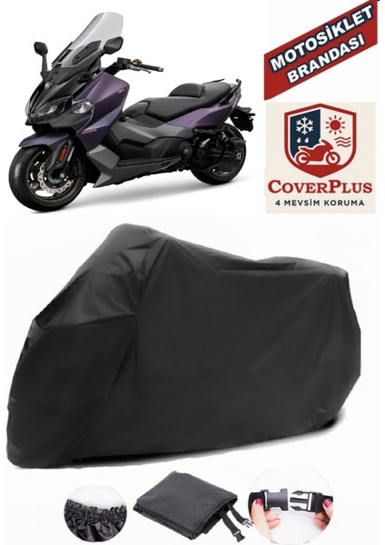 Sym Maxsym Tl 508 Siyah Motorsiket Brandası Motor Örtüsü Çadır Su Geçirmez Motosiklet Kılıfı Motor Brandası