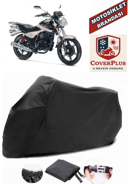 Kanuni Gv 170 Siyah Motorsiket Brandası Motor Örtüsü Çadır Su Geçirmez Motosiklet Kılıfı Motor Brandası