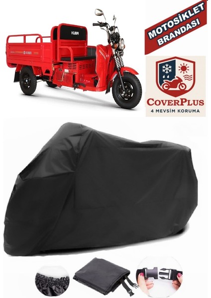 Kuba Kargo 180 Siyah Motorsiket Brandası Motor Örtüsü Çadır Su Geçirmez Motosiklet Kılıfı Motor Brandası