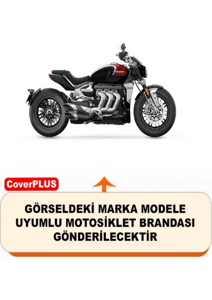 Triumph Rocket Arka Çanta Uyumlu (Gri) Motorsiket Brandası Motor Örtüsü Çadır Su Geçirmez Motosiklet Kılıfı Motor Brandası fiyatları