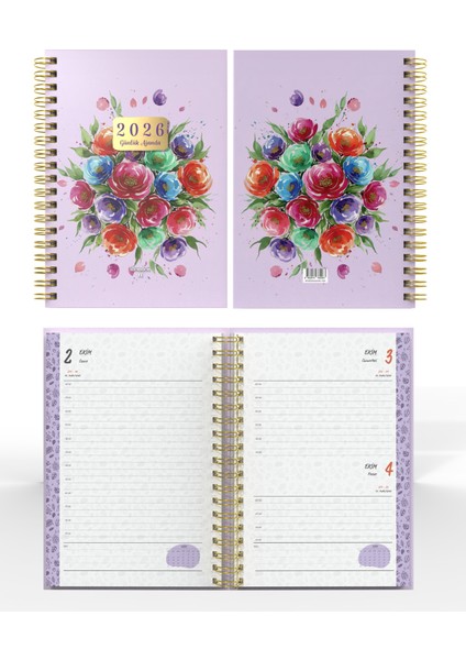 Spiralli 2026 Ajanda Flowers 5 fiyatları