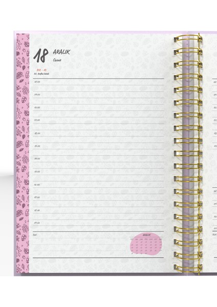 Spiralli 2026 Ajanda Flowers 5 fırsatları