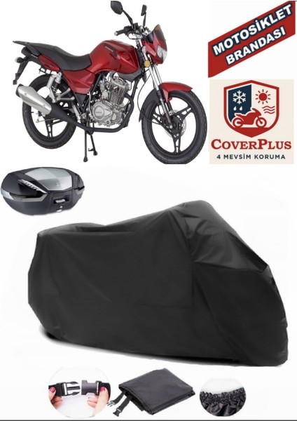 Mondial 125 Mh Siyah Arka Çanta Uyumlu Motorsiket Brandası Motor Örtüsü Çadır Su Geçirmez Motosiklet Kılıfı Motor Brandası