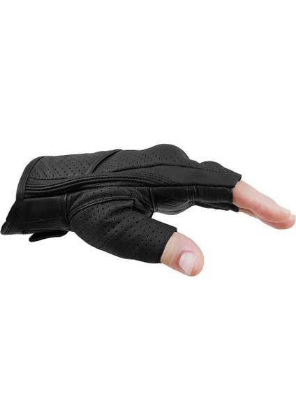 Thebikerjeans Fingerless Flx Deri Motosiklet Eldiveni fırsatları