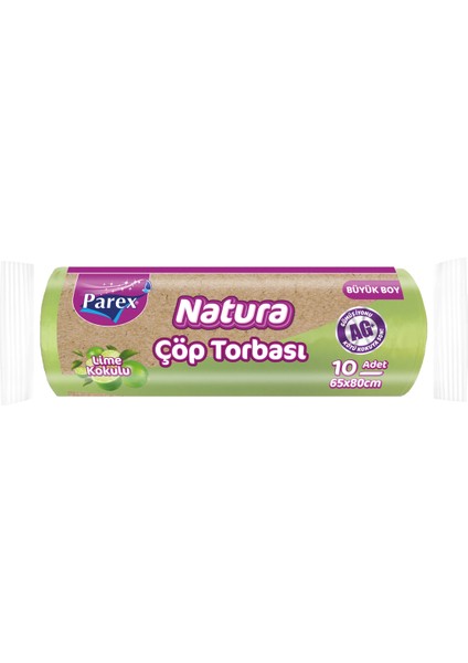 Natura Çöp Torbası Büyük Boy 10'lu 65 x 80 cm
