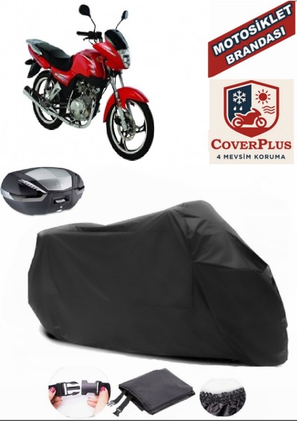 Salcano Wolf S Siyah Arka Çanta Uyumlu Motorsiket Brandası Motor Örtüsü Çadır Su Geçirmez Motosiklet Kılıfı Motor Brandası