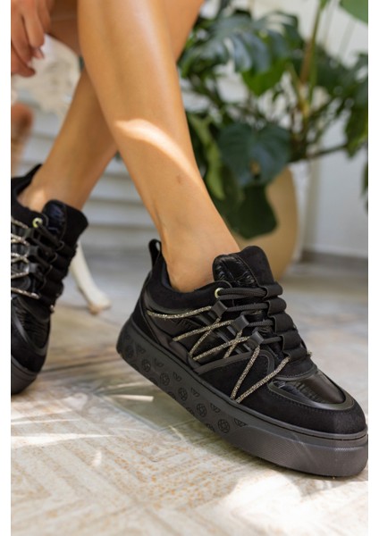 Amore Kadın Bej Taş Detay Bagcıklı Sneaker modelleri