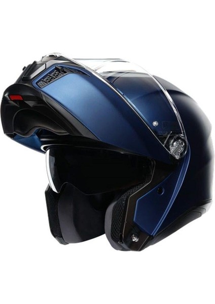 Çene Açılır Tourmodular Solid Motosiklet Kaskı Mat Mavi indirimleri