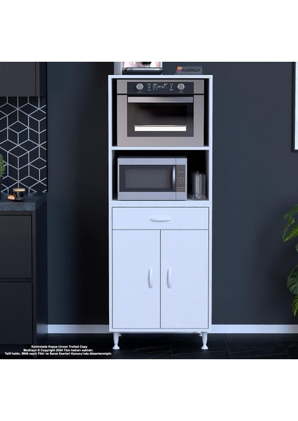 Birce Lina M-60 x 162,4 x 48 cm Çekmeceli Çok Amaçlı Fırın ve Banyo & Mutfak Dolabı modelleri