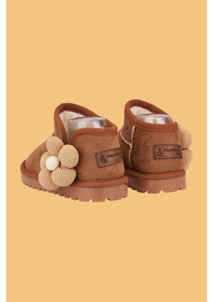 Minto Kız Çocuk ve Bebek Süet Kışlık Pembe Bot - Ortopedik Kaymaz Taban Içi Kürklü Sıcak Tutan Kar Botu modelleri