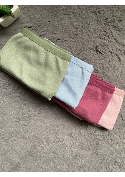 4’lü Fitilli Pamuklu Günlük Rahat Külot